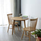 Round Dining Table Natural Contemporary Style Solid Wood Dinner Table for Home Kitchen