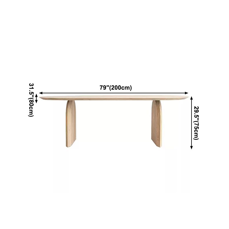 Oval Dinette Table Simplicity Style Double Pedestal Furniture for Indoor Clearhalo ' dining_table' 'Dining Tables & Seating' 'Dining Tables' 'furn' 'furn_dining_table' 'Furniture' 'furniture_dining_table' 'Kitchen & Dining Furniture' 'kitchen&dining_furn' 'kitchen' 'kitchen_dining_table' 1200x1200_fe5f694e-3a2a-4db9-9a65-64151e3ef58c