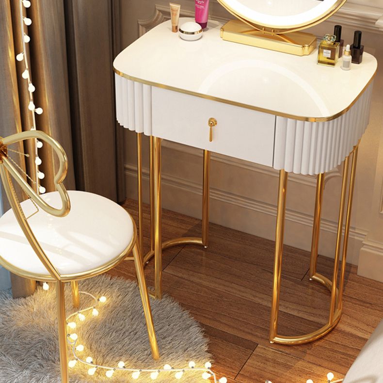 Storage Makeup Vanity Desk Bedroom Dressing Table Stool Set with Drawer Clearhalo 'Bedroom Furniture' 'furn' 'furn_makeup_vanities' 'Furniture' 'Makeup Vanities' 'makeup_vanities' 1200x1200_fe5f6d62-9e6c-4e12-bdd9-d93873fc084e