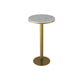Glam White Marble Counter Table with Round Table Top Pedestal Table - 42" H Clearhalo 'Bar Furniture' 'Bar Tables' 'bar_tables' 'furn' 'furn_bar_tables' 'Furniture' 'furniture_bar_tables' 'Kitchen & Dining Furniture' 1200x1200_fe600113-24e8-4c8a-be86-4ea1164de363