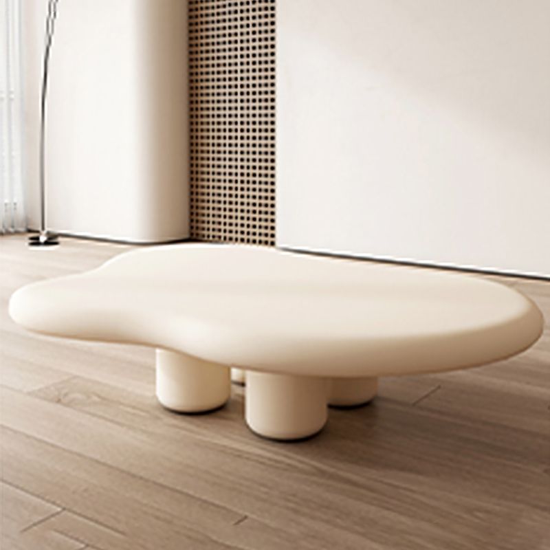 11.81" Tall Scandinavian Style Cocktail Table 4 Legs Coffee Table Clearhalo 'Coffee & Accent Tables' 'Coffee Tables' 'coffee_tables' 'furn' 'furn_coffee_tables' 'Furniture' 'Living Room Furniture' 1200x1200_fe6020f7-c097-4a01-bee7-c481a4614063