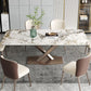 Metal Contemporary Rectangular Dining Table Sintered Stone Table for Dining Room and Kitchen Clearhalo ' dining_table' 'Dining Tables & Seating' 'Dining Tables' 'furn' 'furn_dining_table' 'Furniture' 'furniture_dining_table' 'Kitchen & Dining Furniture' 'kitchen&dining_furn' 'kitchen' 'kitchen_dining_table' 1200x1200_fe6066c0-3a9b-4526-836f-9f88aa1bc50a
