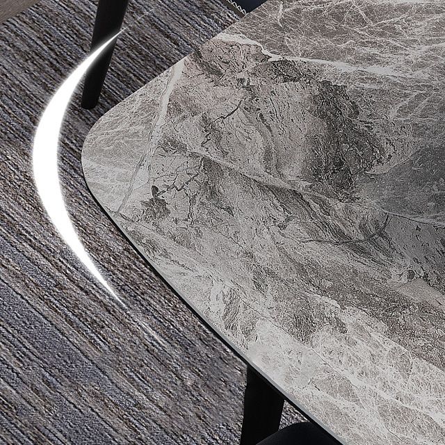 Dining Room Sets Modern with Sintered Stone Table and Upholstered Chairs Clearhalo 'Dining Room Sets' 'Dining Tables & Seating' 'dining_room_set' 'furn' 'furn_dining_room_set' 'Furniture' 'furniture_dining_room_set' 'Kitchen & Dining Furniture' 'kitchen&dining_furn' 'kitchen' 1200x1200_fe620e7e-04e3-4f17-bf7a-8180c82f5ddf