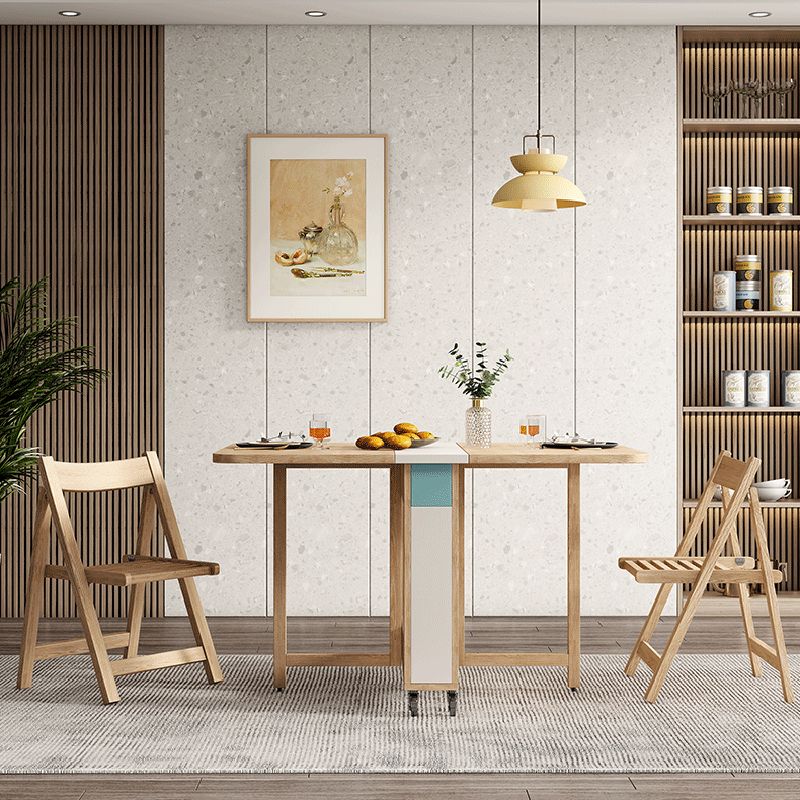 Moderne eetgelegenheid 1/3 pc's houten vouwtafel en stoelen