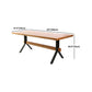 Modern 1/2/3/7 Pieces Dining Set Solid Wood Trestle Indoor Dinette Set Clearhalo 'Dining Room Sets' 'Dining Tables & Seating' 'dining_room_set' 'furn' 'furn_dining_room_set' 'Furniture' 'Kitchen & Dining Furniture' 1200x1200_fe6299a6-e650-45ad-a003-19e057c4c3fd