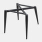 Faux Leather Armless Dining Chairs Modern Steel Legs Dining Side Chair