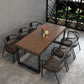 Mesa de comedor de madera rectangular de 1/5/7 piezas de piezas para bar