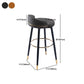 Moderner Low Rücken Counter Stuhl Faux Leder Armless Bar Stuhl