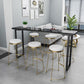 Stone Rectangle Bar Table Traditional Luxury Bar Table with Sled Base Clearhalo 'Bar Furniture' 'Bar Tables' 'bar_tables' 'furn' 'furn_bar_tables' 'Furniture' 'furniture_bar_tables' 'Kitchen & Dining Furniture' 1200x1200_fe67bdac-74a5-452f-ba9c-c1a48ab94b52