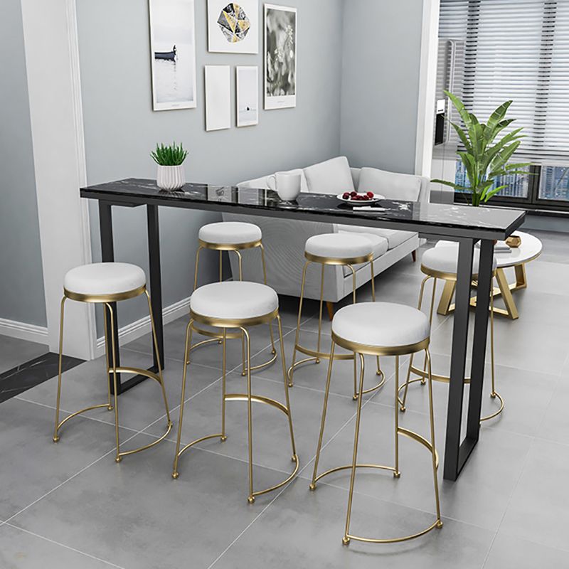 Stone Rectangle Bar Table Traditional Luxury Bar Table with Sled Base Clearhalo 'Bar Furniture' 'Bar Tables' 'bar_tables' 'furn' 'furn_bar_tables' 'Furniture' 'furniture_bar_tables' 'Kitchen & Dining Furniture' 1200x1200_fe67bdac-74a5-452f-ba9c-c1a48ab94b52