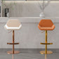 Glam Style Counter Stool Leather Adjustable Height Bar Stool with Metal Base Clearhalo 'Bar Furniture' 'Bar Stools' 'bar_stools' 'furn' 'furn_bar_stools' 'Furniture' 'Kitchen & Dining Furniture' 1200x1200_fe6a8799-a021-46dd-a3c6-54011d7f3c48