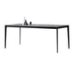 Industrial Style Sintered Stone Dining Table Aviation Aluminum Base Rectangle Table for Home Clearhalo ' dining_table' 'Dining Tables & Seating' 'Dining Tables' 'Furniture' 'furniture_dining_table' 'Kitchen & Dining Furniture' 'kitchen&dining_furn' 'kitchen' 'kitchen_dining_table' 1200x1200_fe6a89a1-12e9-432a-bc51-7732b02424e9