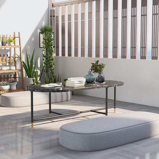 Mesa de café de top de mármol redonde