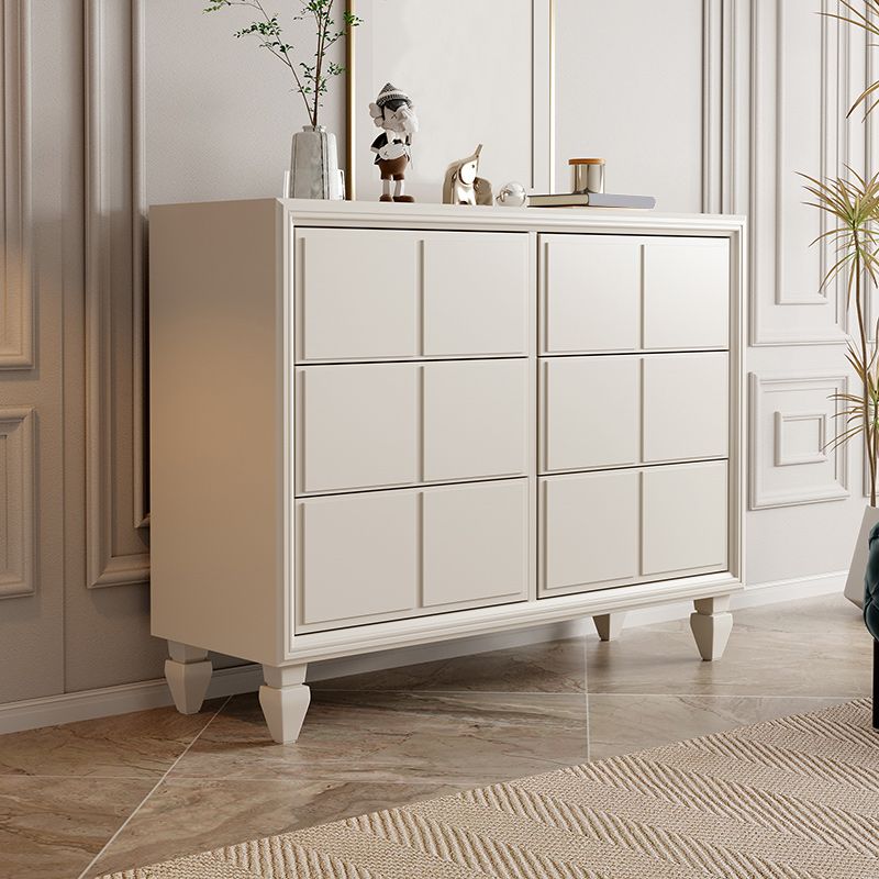 Commode coffre de rangement moderne commode en bois massif avec 3/6 tiroirs