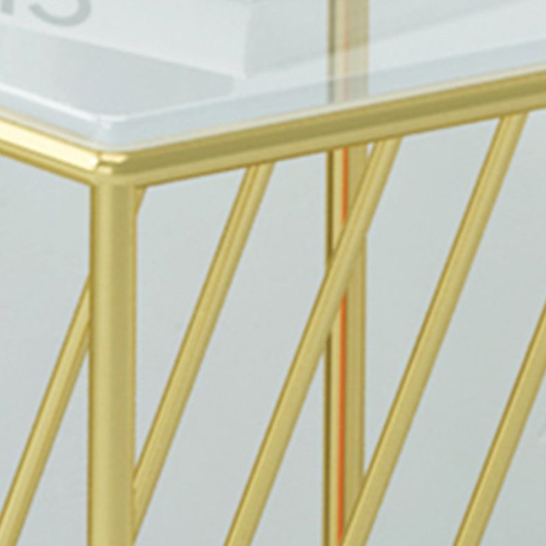 Modern Frame Coffee Table Glass Top Coffee Cocktail Table for Living Room Clearhalo 'Coffee & Accent Tables' 'Coffee Tables' 'coffee_tables' 'furn' 'furn_coffee_tables' 'Furniture' 'Living Room Furniture' 1200x1200_fe6cad08-fd00-4734-962f-5308930e548a