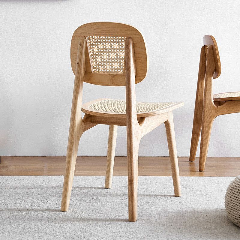 Solid Wood Dining Armless Chairs Indoor-Outdoor Open Back Chair Clearhalo ' kitchen&dining_furn' 'Dining Chairs' 'Dining Tables & Seating' 'dining_chair' 'furn' 'furn_dining_chair' 'Furniture' 'furniture_dining_chair' 'Kitchen & Dining Furniture' 'kitchen' 1200x1200_fe6d7237-c233-4207-bfb9-29446b1f852a