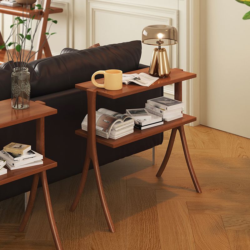 Bibliothèque horizontale de style moderne ouvre à l'arrière avec 2 étagères