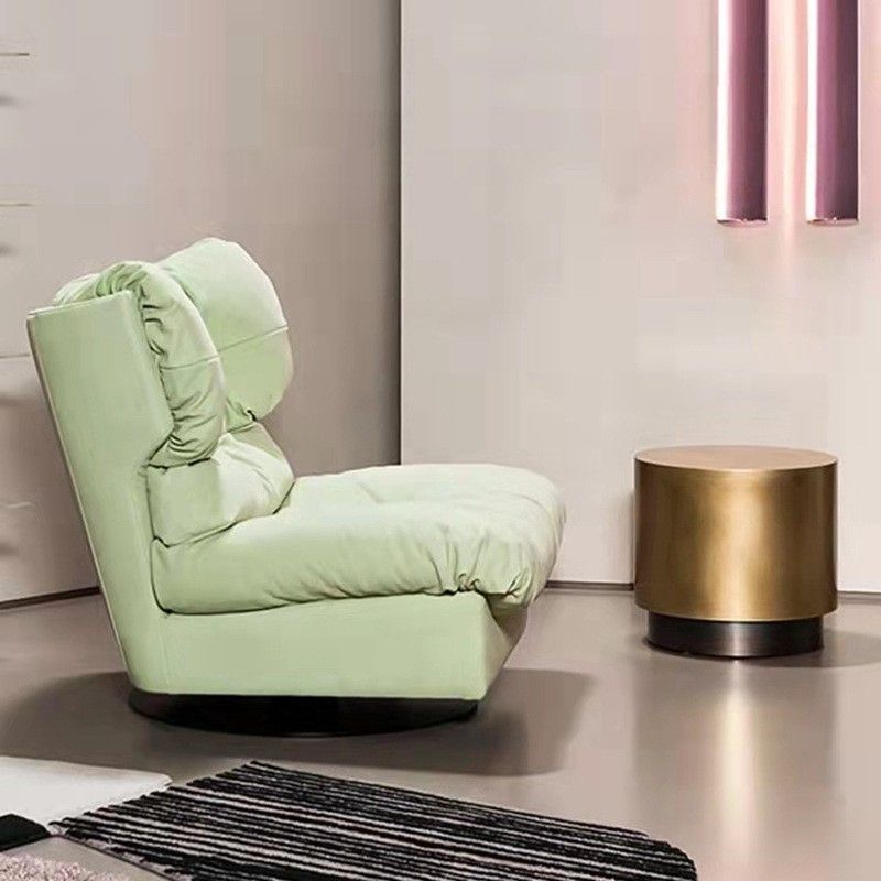 Nordic Armless Fabric Cushion Back Living Room Lounge Accent Chair Clearhalo 'Accent Chairs' 'accent_chairs' 'Chairs & Seating' 'furn' 'furn_accent_chairs' 'Furniture' 'Living Room Furniture' 1200x1200_fe712b32-a64e-44ab-849c-3a744eb48d71