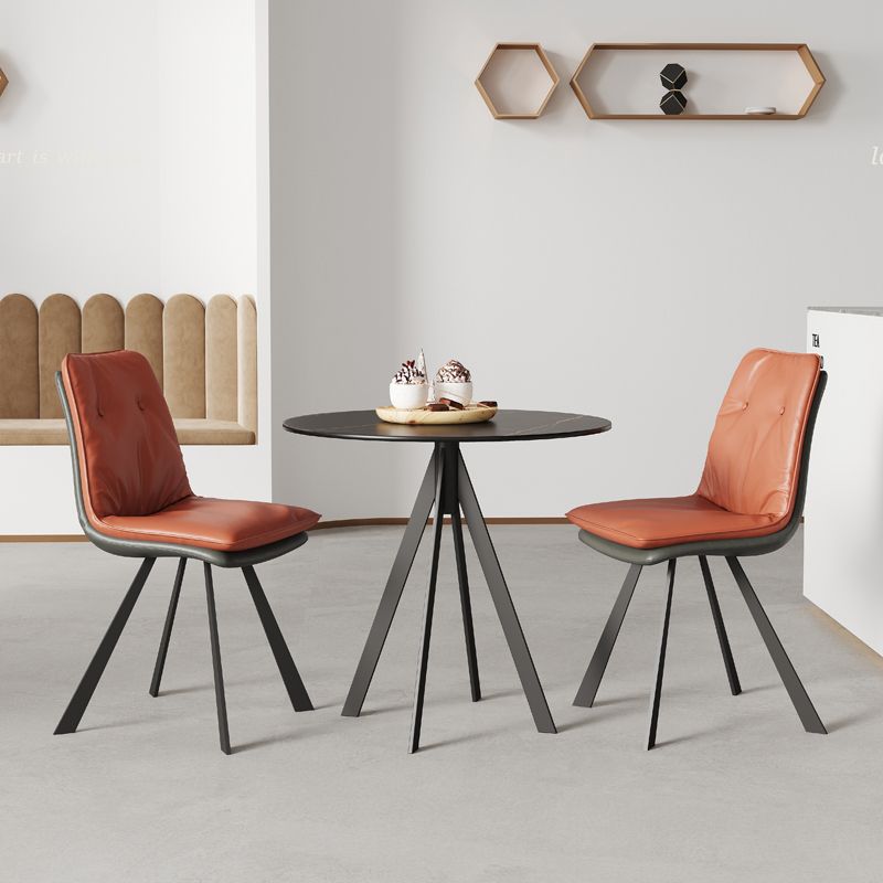 Sintered Stone Two-Color Dining Table Modern 4 Legs Table for Dining Room Clearhalo ' dining_table' 'Dining Tables & Seating' 'Dining Tables' 'furn' 'furn_dining_table' 'Furniture' 'furniture_dining_table' 'Kitchen & Dining Furniture' 'kitchen&dining_furn' 'kitchen' 'kitchen_dining_table' 1200x1200_fe73afc8-1110-4ad5-9742-97a58c06948e