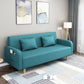 29.5"H Contemporary Solid Color Square Arm Convertible Sleeper Sofa for Apartment Clearhalo 'furn' 'furn_sofas' 'Furniture' 'furniture_sofas' 'kitchen' 'kitchen_sofas' 'Living Room Furniture' 'Sofa' 'sofas' 1200x1200_fe743cd4-4213-4927-885f-ddadd0f6c194
