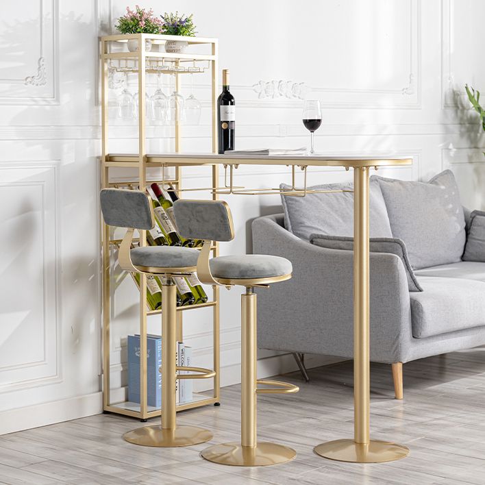 Sgabello da barretto regolabile da 1/3 pezzo e set di tavolo set di barra di finitura in pietra sinterizzata