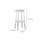 Taburete de mostrador sin respaldo industrial Taburetes de altura de mostrador de acrílico para cocina