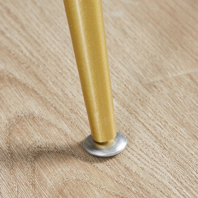 Scandinavische stijl armloze stoel stoere rug gestoffeerde eetkamerstoelen