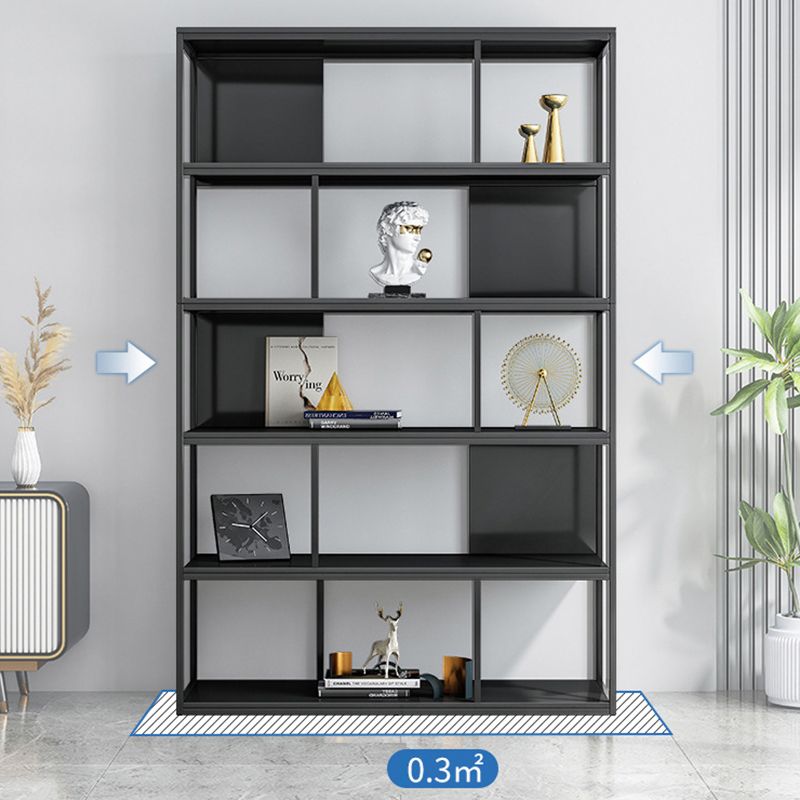 Modern Steel Bookcase Rectangular Shelves 71"H X 12" W Bookshelf for Office Clearhalo 'Bookcases' 'furn' 'furn_bookcases' 'Furniture' 'Office Furniture' 1200x1200_fe7a36a7-b548-418e-965e-7110eee3d820