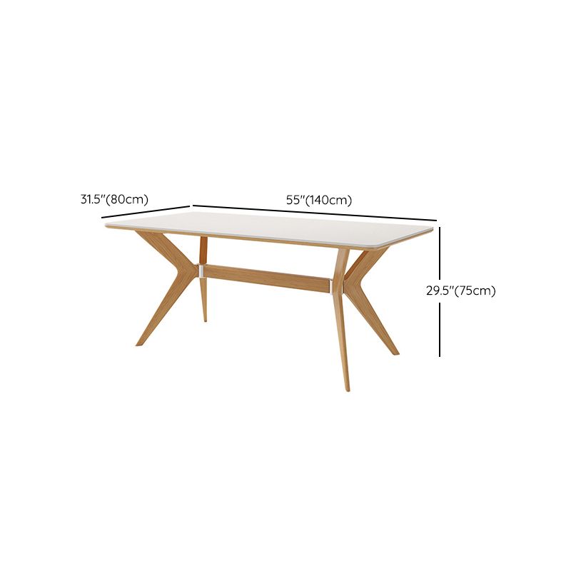 Steen top eettafel set met houten frame 1/4/5/7 stuks moderne dinette set voor thuis