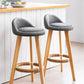 Contemporary Indoor Bar Stool Round Seat Stool with Backrest, Wood Base Clearhalo 'Bar Furniture' 'Bar Stools' 'bar_stools' 'furn' 'furn_bar_stools' 'furniture_bar_stools' 'Kitchen & Dining Furniture' 'kitchen&dining_furn' 'kitchen' 'kitchen_furn' Furniture' 1200x1200_fe7bcd28-be72-4bf5-a327-95c554fdd3a3