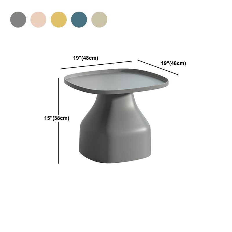 Moderne plastic nachttafel ronde niet-opslag 18 inch h bed nachtkastje