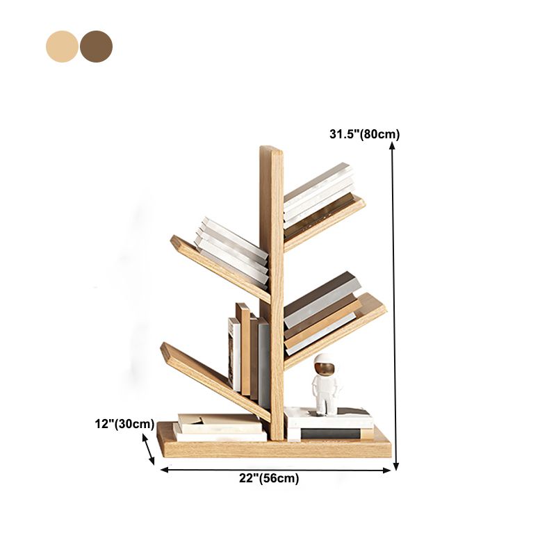 ジオメトリラバーウッド本棚モダンベッドルーム本棚棚付き22 "W x 12" D
