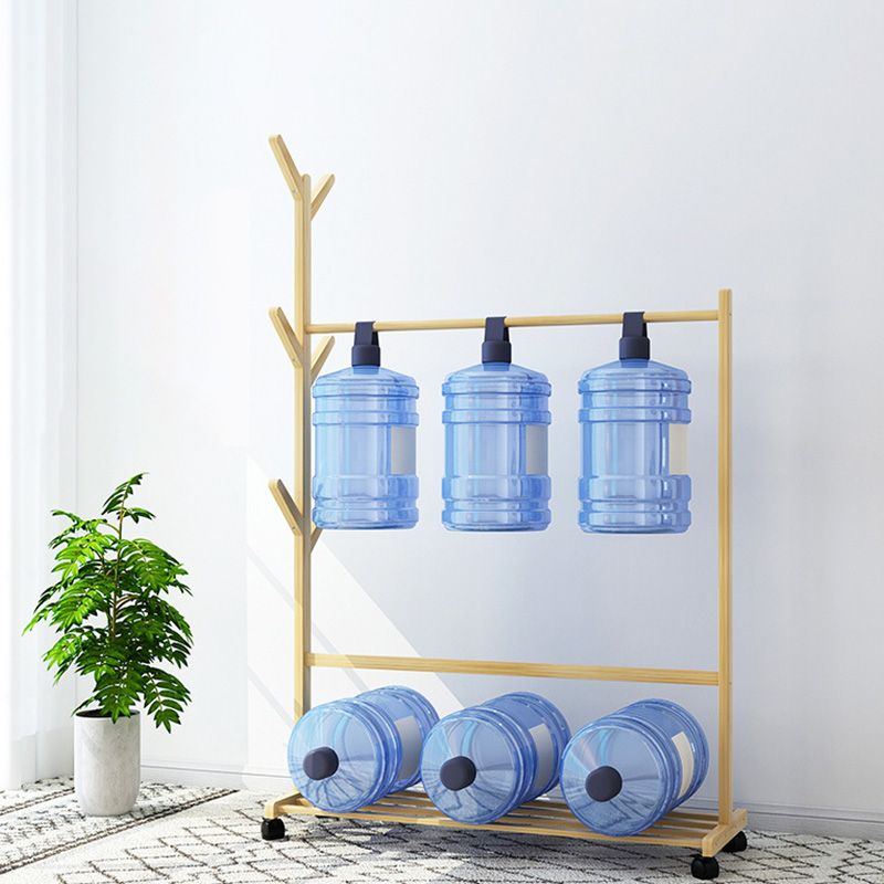 Modern At Rack Prachtige vaste houten kledinghanger met Castors