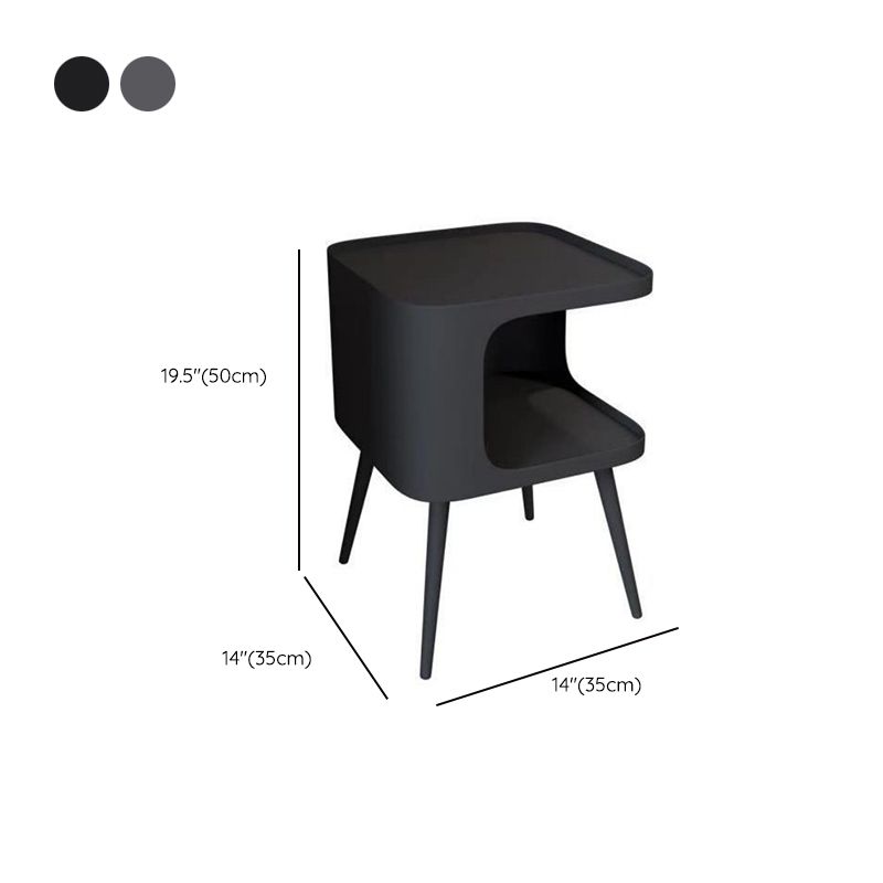 寝室のためのオープンストレージナイトスタンドコンテンポラリーベッドナイトスタンド