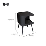 寝室のためのオープンストレージナイトスタンドコンテンポラリーベッドナイトスタンド