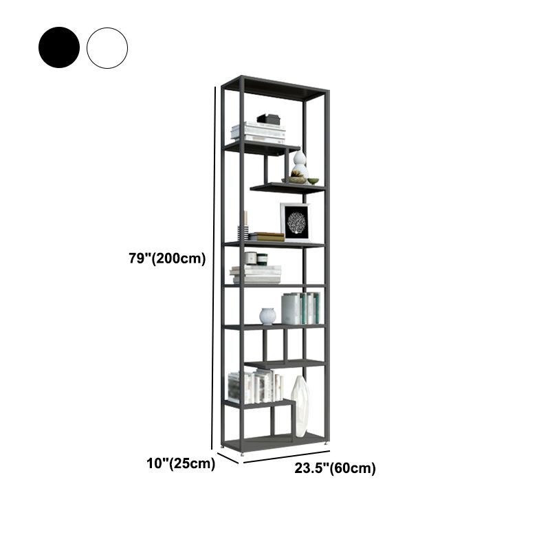 Industrial Metal Etagere Bookshelf Open Iron Bookshelf for Home Office Clearhalo 'Bookcases' 'furn' 'furn_bookcases' 'Furniture' 'furniture_bookcases' 'kitchen' 'kitchen_bookcases' 'Living Room Furniture' 'Office Furniture' 1200x1200_fe7e82d0-f11d-4b76-87d0-8ec4821f41f9