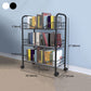 Modern Style Steel Bookshelf Open Shelf Bookcase with Caster Wheels Clearhalo 'Bookcases' 'furn' 'furn_bookcases' 'Furniture' 'furniture_bookcases' 'Office Furniture' 1200x1200_fe7ed978-0b4f-4416-b53b-353dc743de2f