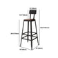 Industrial 1/2/7 Pieces Solid Wood Bar Table Set Rectangular Counter Set Clearhalo 'Bar Furniture' 'furn' 'furn_home_bar_bar_sets' 'Furniture' 'Home Bars & Bar Sets' 'home_bar_bar_sets' 'Kitchen & Dining Furniture' 1200x1200_fe807868-1744-47a4-b9a9-8fc7fb1fb365
