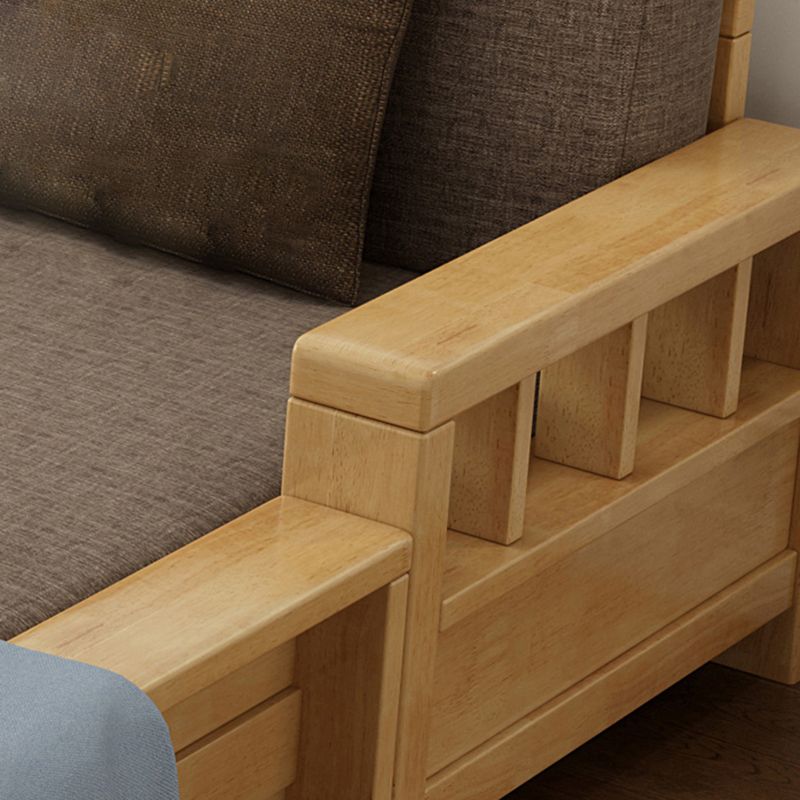 Sofá de brazo empotrado en artesano con almohadas 33.46 "para sala de estar