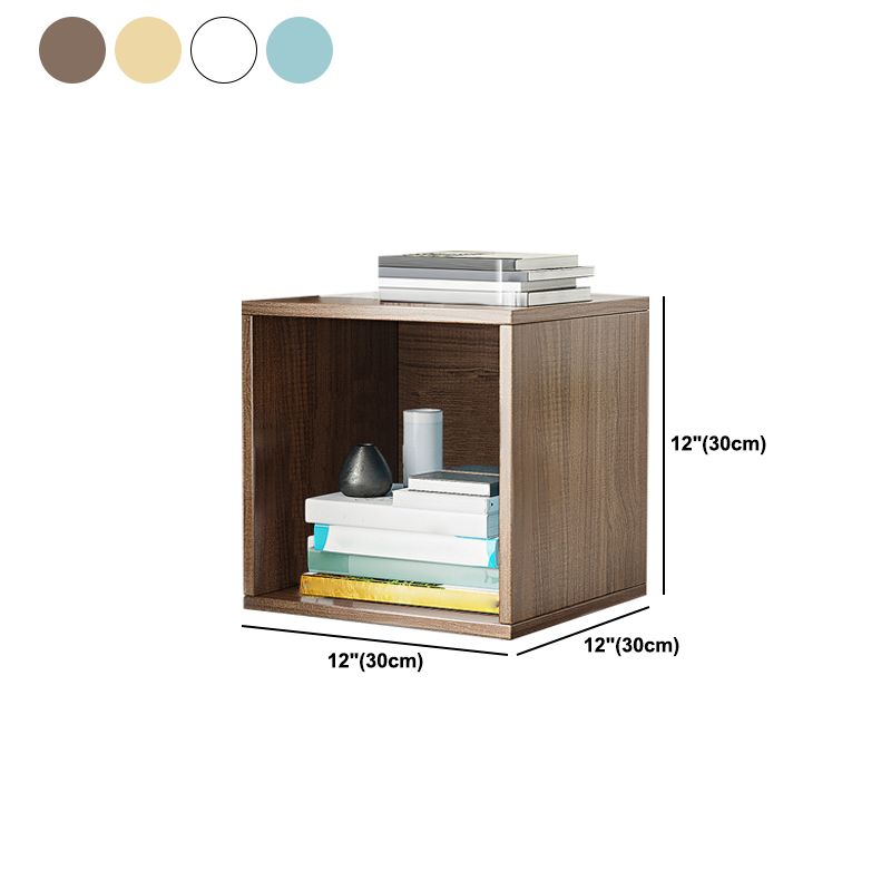 Scandinavian Standard Book Shelf 11.8" W Wood Bookcase for Home