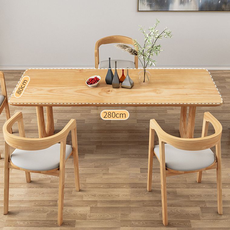 Modern 1/2/4/5/6/7 Pieces Dining Set Rectangle Dining Table Set with Wood Chairs Clearhalo 'Dining Room Sets' 'Dining Tables & Seating' 'dining_room_set' 'furn' 'furn_dining_room_set' 'Furniture' 'furniture_dining_room_set' 'Kitchen & Dining Furniture' 'kitchen&dining_furn' 'kitchen' 1200x1200_fe835df6-6c44-4c20-a509-6e2ae2ace84e