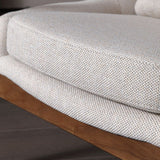 Nordic Arms Included with Pillow Round Arms Lounge Accent Chair