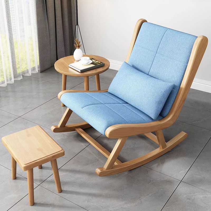 Silsidad de madera moderna de mediados de siglo Rocket de interior sin pedal sin pedal