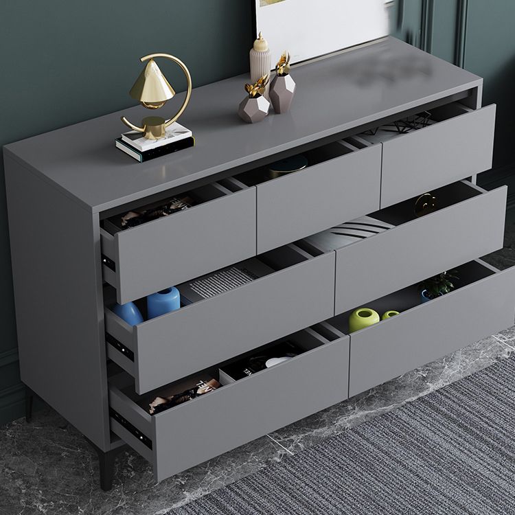 Contemporary Horizontal Double Dresser Wood Storage Chest Dresser for Bedroom Clearhalo 'Bedroom Furniture' 'Dressers & Chests' 'dressers_chests' 'furn' 'furn_dressers_chests' 'Furniture' 1200x1200_fe86f1ad-6f91-449e-8472-1c2823505f4f
