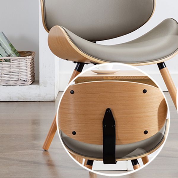 Modern Style Dining Side Chair Armless Single Chair for Kitchen with Wooden Legs Clearhalo ' kitchen&dining_furn' 'Dining Chairs' 'Dining Tables & Seating' 'dining_chair' 'furn' 'furn_dining_chair' 'Furniture' 'furniture_dining_chair' 'Kitchen & Dining Furniture' 'kitchen' 1200x1200_fe8728e2-15c6-4f89-8fcf-6602534e26b6