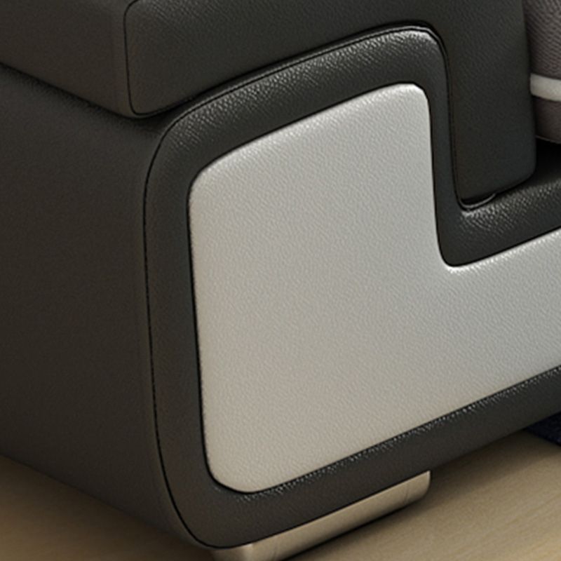 Contemporary L-Shape Modular Furniture Sectionals for Four People