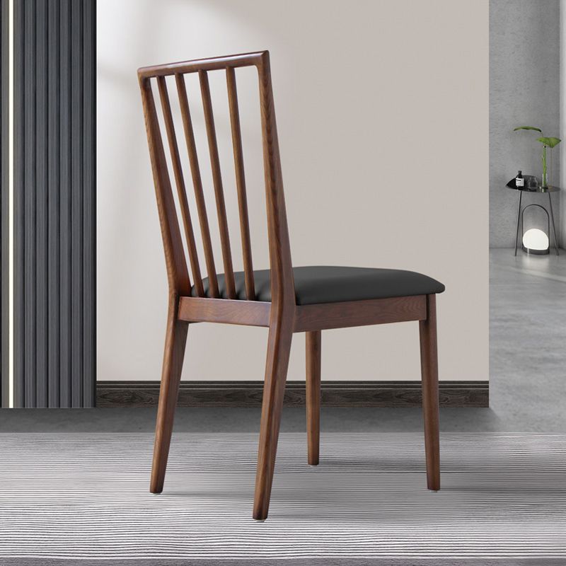 Modern Style Wooden Dining Chairs Slat Back Stacking Side Chair for Kitchen Clearhalo ' kitchen&dining_furn' 'Dining Chairs' 'Dining Tables & Seating' 'dining_chair' 'furn' 'furn_dining_chair' 'Furniture' 'furniture_dining_chair' 'Kitchen & Dining Furniture' 'kitchen' 1200x1200_fe88edb7-b7f1-4252-831f-e939575b4911