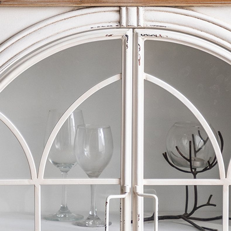 Tradizionale display pino stand di stoccaggio bianco per soggiorno