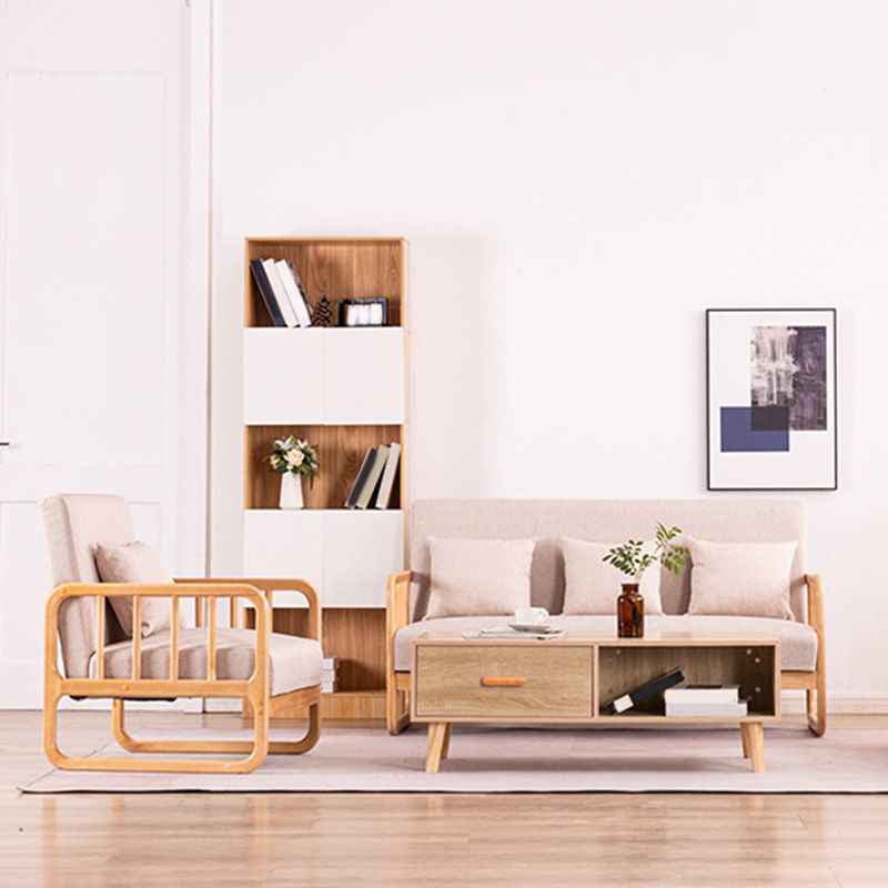 Divano a braccio laminato tropicale 32.67 "divano in tessuto alto coperto