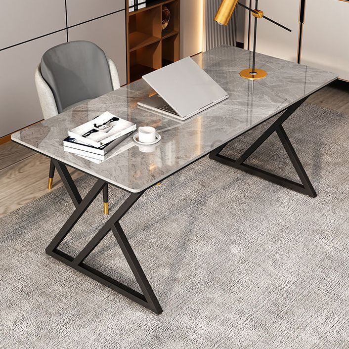 Scrivania da ufficio in pietra industriale 29.53 "scrivania rettangolare alta